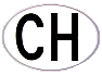 CH = Confoederatio Helvetica (country code on cars)
